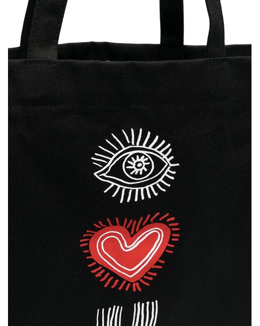 10 Corso Como Black I Love You Tote Bag