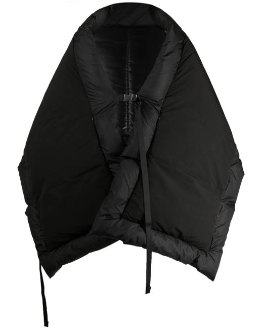 Fumito Ganryu Black Quilted Padded Scarf for men