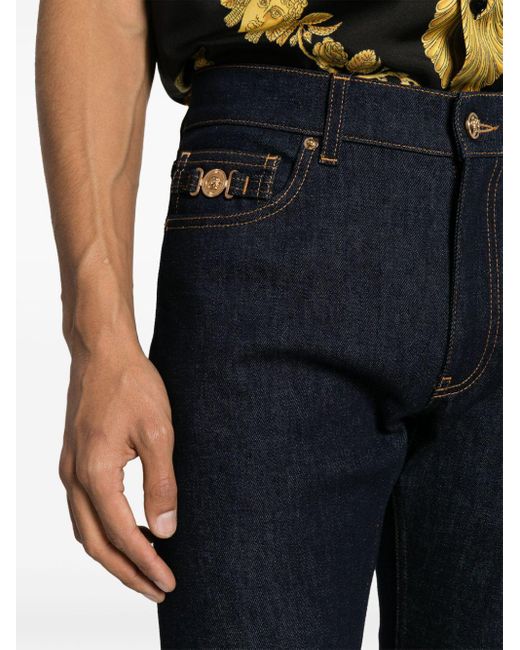 Versace Slim-fit Jeans in het Blue voor heren