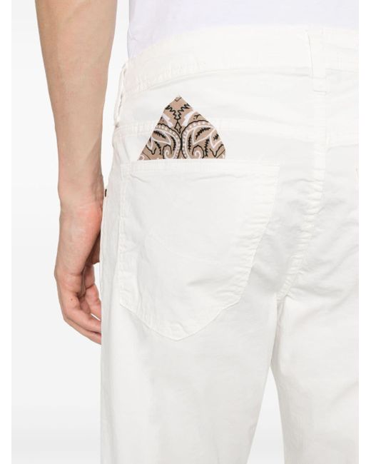 Bard mid-waist slim-cut jeans Jacob Cohen pour homme en coloris White