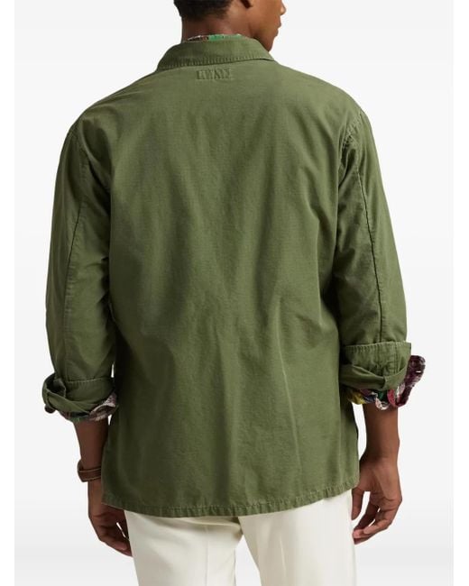 Polo Ralph Lauren Green Ripstop Shirt Jacket for men