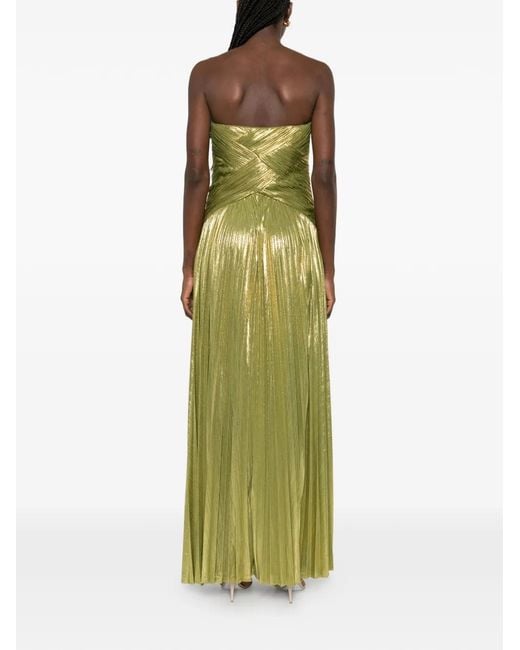 retroféte Strapless Mini-Jurk in het Green