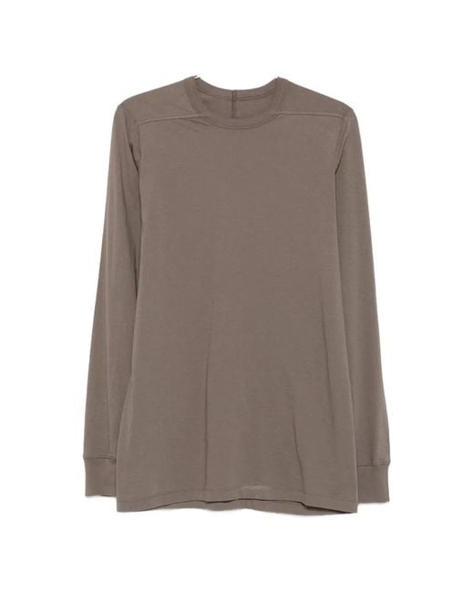 Rick Owens Brown Long-Sleeve T-Shirt for men