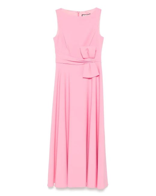 Nissa Pink Midikleid Mit Schleifendetail
