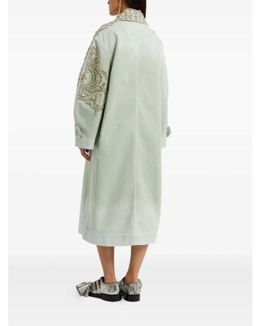 Erdem エンブロイダリー コート White