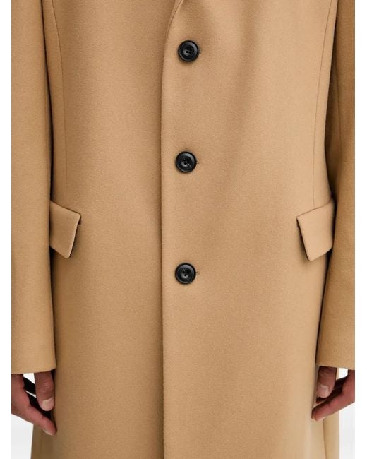 Abrigo con botones HUGO de hombre de color Natural