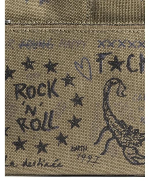 Zadig & Voltaire Black Z Camp Printed Cross Body Bag