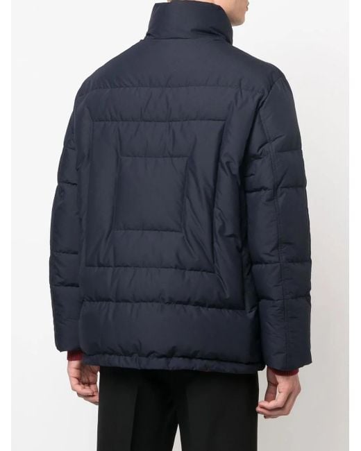 Ferragamo Gesteppte Daunenjacke in Blue für Herren