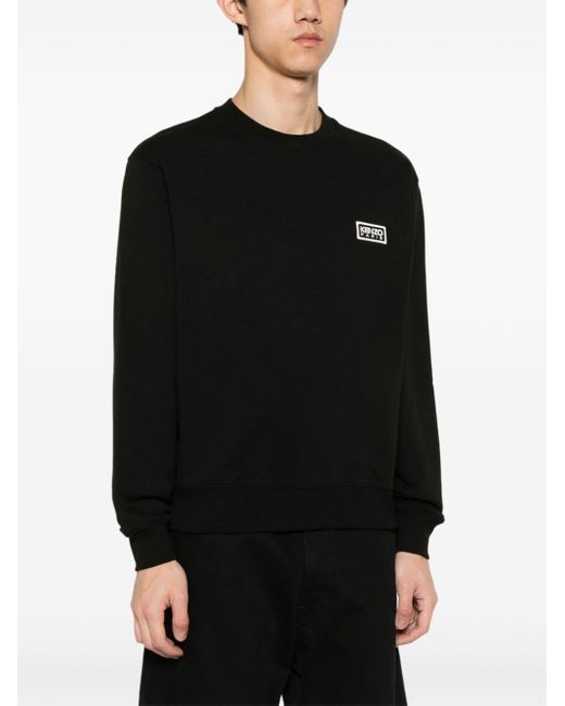 KENZO Sweater Met Geborduurd Logo in het Black voor heren