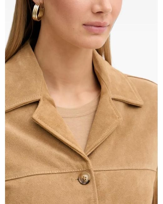 ViCOLO Natural Button-Up Patch-Pocket Jacket