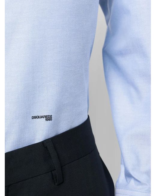 DSquared² Overhemd Met Logoprint in het Blue voor heren
