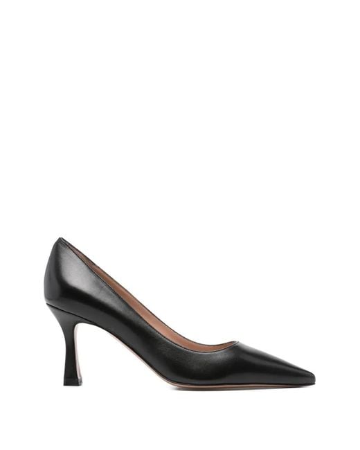 Festamilano Black Kate Leather Pumps