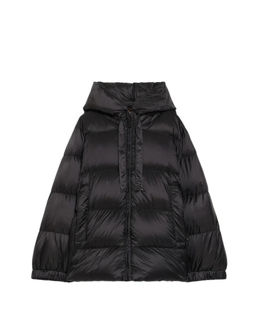Max Mara Black Seia Water-Repellent Puffer Jacket