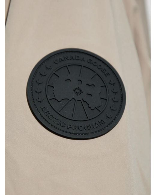 Canada Goose Natural Logo-Patch Parka Coat for men