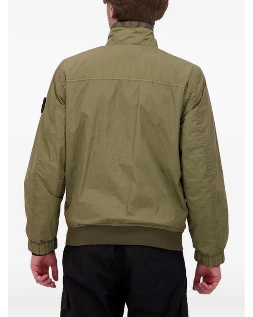 Stone Island Green 4100111 Crinkle Reps Ny Jacket for men