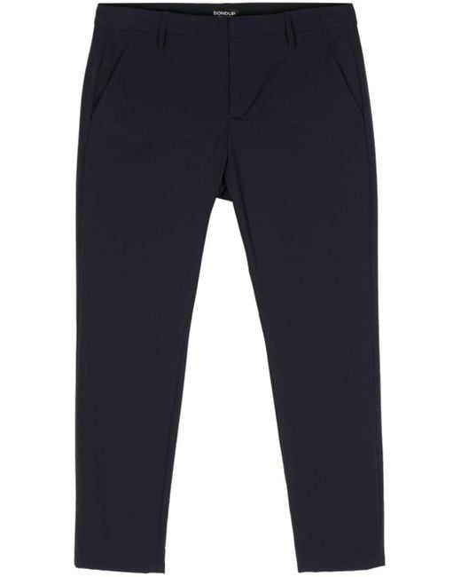 Dondup Blue Alfredo Tapered Trousers for men