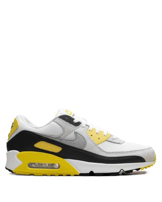 Nike Gray Air Max 90 /Dark Smoke/Lightning" Sneakers for men