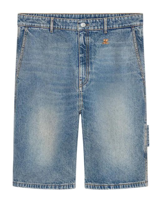 Courreges Blue Chino Shorts for men