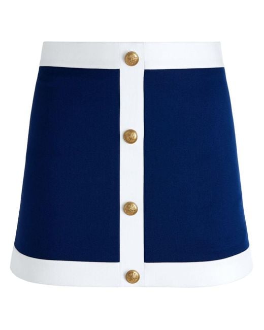 Minifalda Colton con diseño colour block Alice + Olivia de color Blue