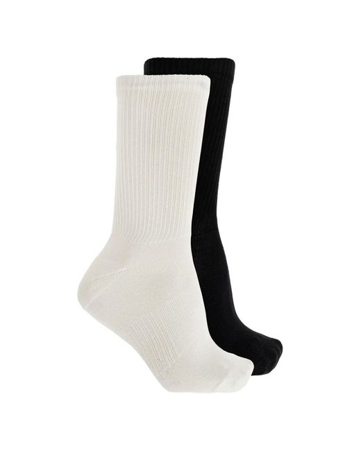 Adidas Black X Arte Antwerp Ribbed-Knit Socks (Set Of Two) for men