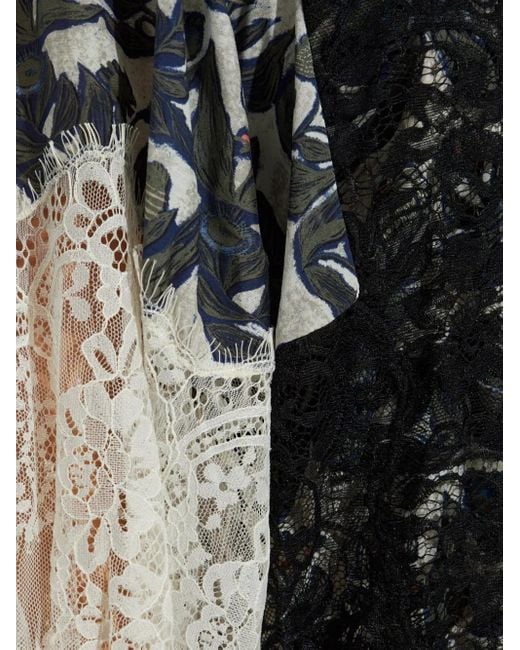 Munthe Black Lisso Floral-Lace Dress