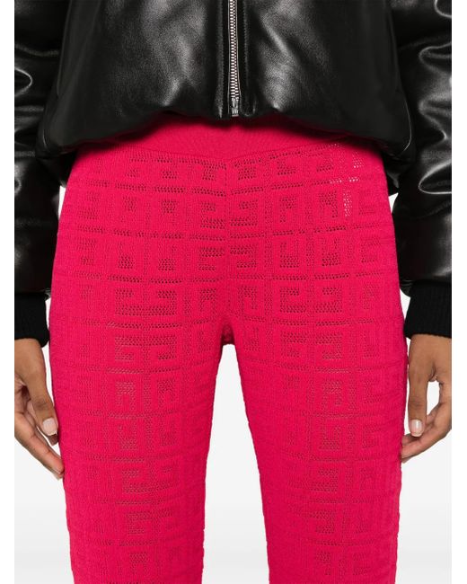 Givenchy オープンニット パンツ Red