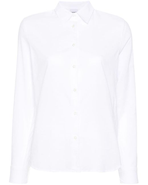 Aspesi White Hemd aus Chambray