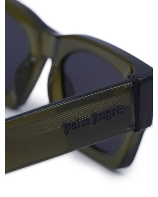 Palm Angels Blue Bodie Full-Rim Sunglasses