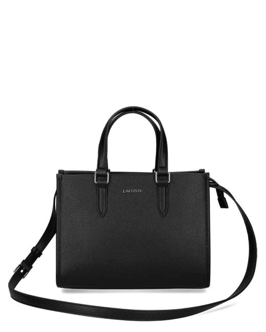Lacoste ロゴ ハンドバッグ Black