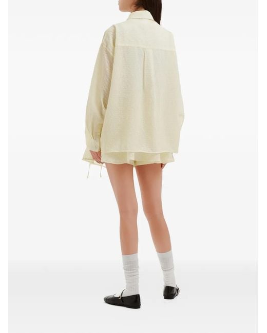 B+ AB Blouse En Mini-Rok in het White