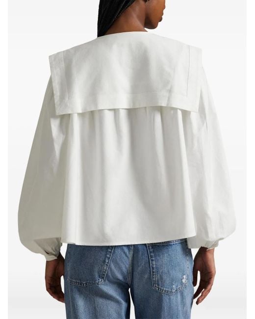 Polo Ralph Lauren White Polo Pony Long-Sleeve Shirt