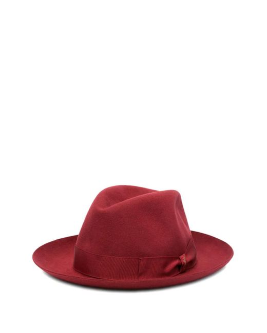 Borsalino Filzhut mit Schleife in Red für Herren