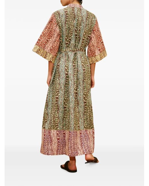ALÉMAIS Yellow Varna Midi Dress