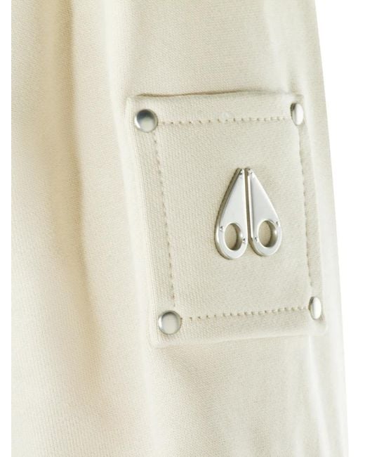 Moose Knuckles White Patch Hooded Jacket
