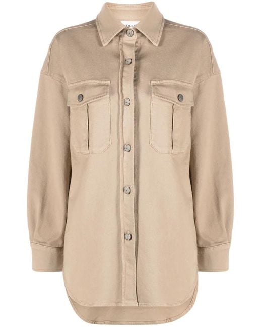 P.A.R.O.S.H. Natural Buttoned Denim Jacket