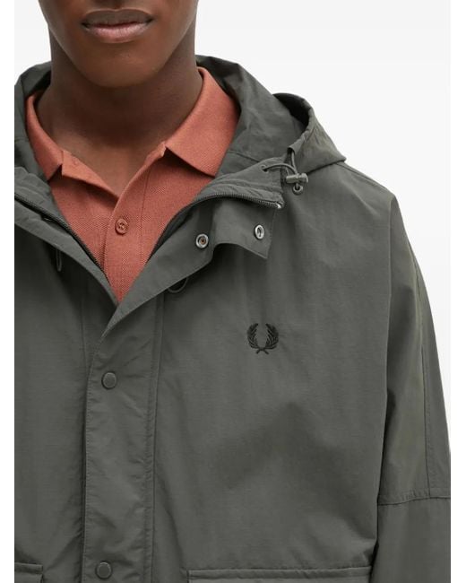 Fred Perry Kapuzenjacke mit Taschen in Blue für Herren