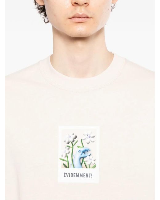 SPORT b. by agnès b. Pink 3D Dino T-Shirt for men