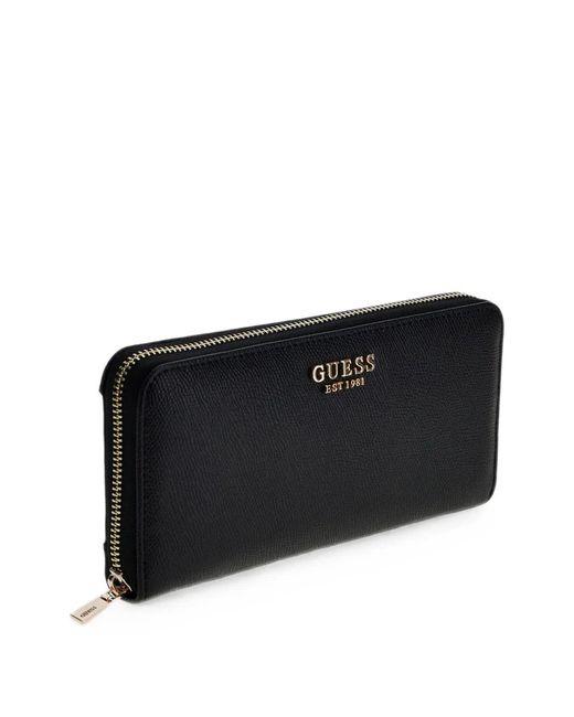 Guess Black Amorette Zip-Around Wallet