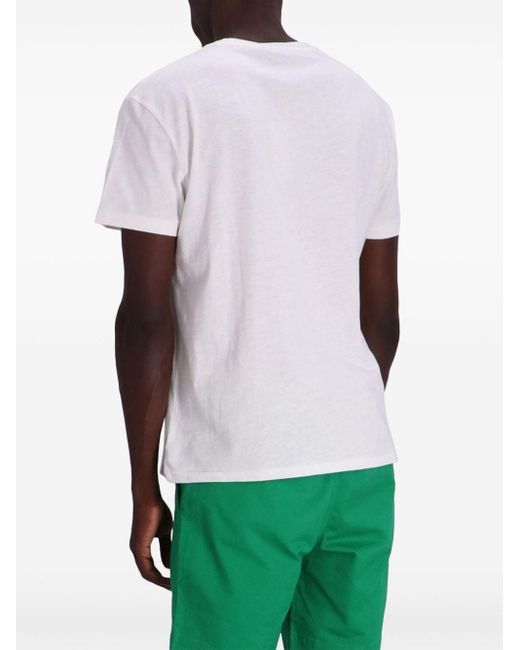 Polo Ralph Lauren White Logo-print Cotton T-shirt for men