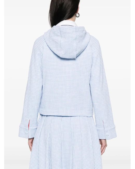 Giacca A Quadri di Thom Browne in Blue