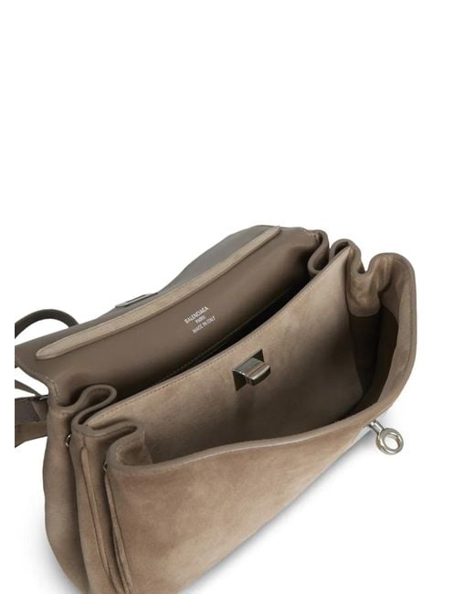 Balenciaga Natural Small Rodeo Top Handle Leather Bag