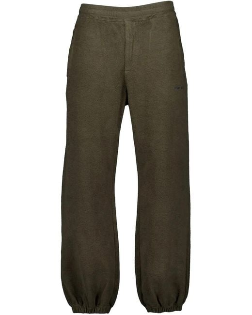 McQueen Green Logo Trousers for men