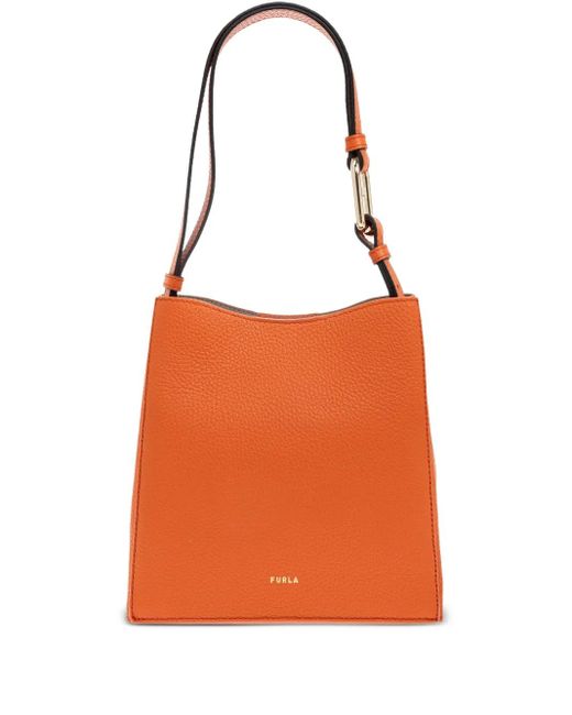 Borsa Tote Nuvola Mini di Furla in Orange