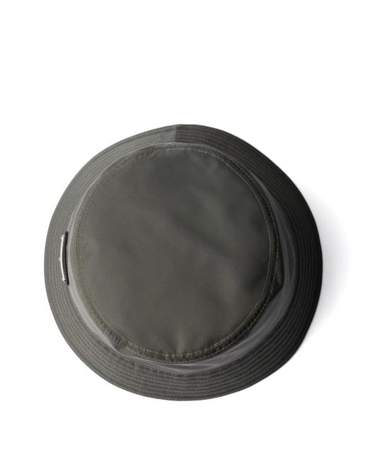 Prada Black Re-Nylon Bucket Hat for men