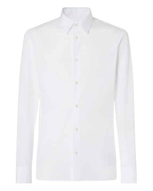 メンズ Ferrari コットン シャツ White