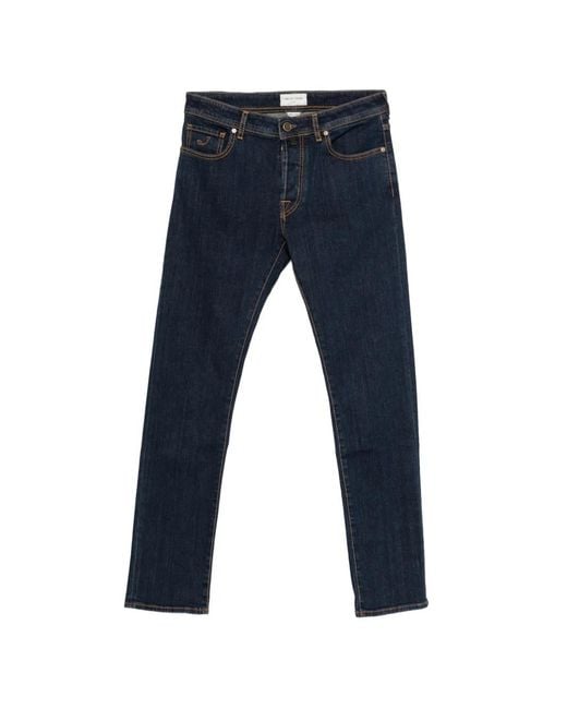 Jacob Cohen Blue Five-Pocket Jeans for men