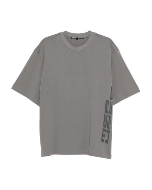 MEGUSTA Gray Side Logo T-Shirt
