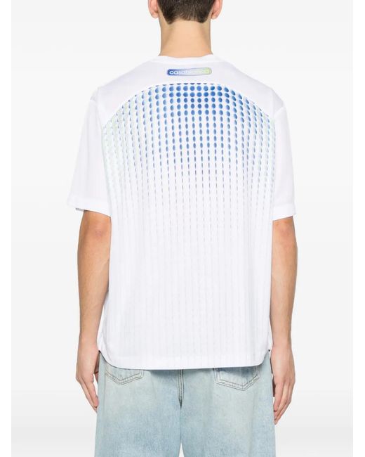 Casablanca Blue Tennis Tech T-Shirt for men