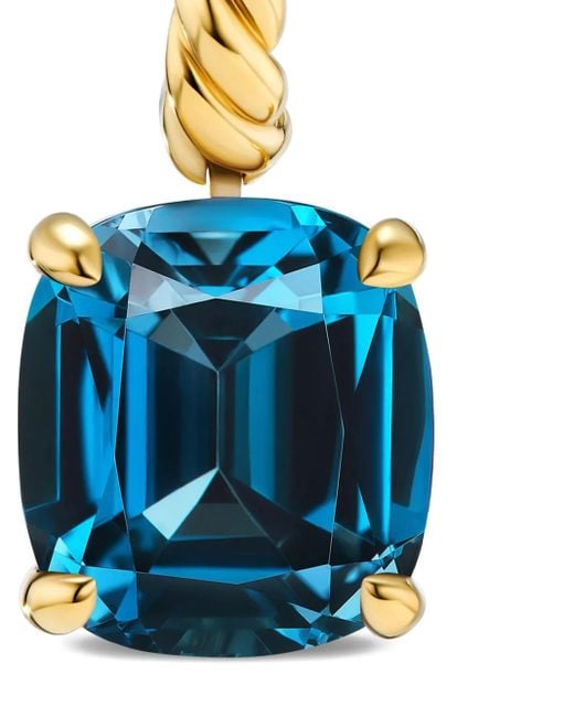 David Yurman Blue 18Kt Gelbgoldohrringe