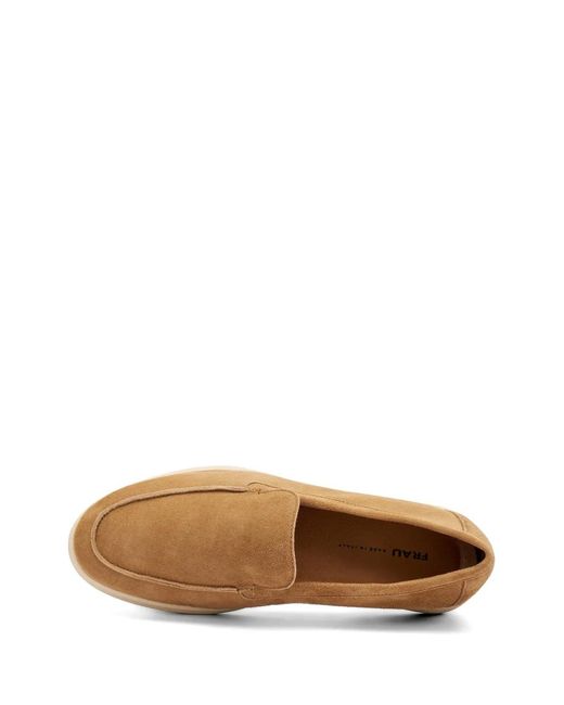 Frau White Mocassins En Daim